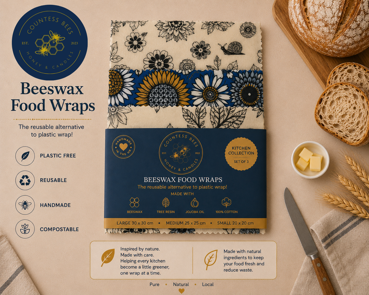 Limited Edition Wildlife Kitchen Beeswax Food Wraps Collection