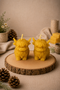 Hetty & Hamish - The Highland Cow Duo Beeswax Candles Giftset