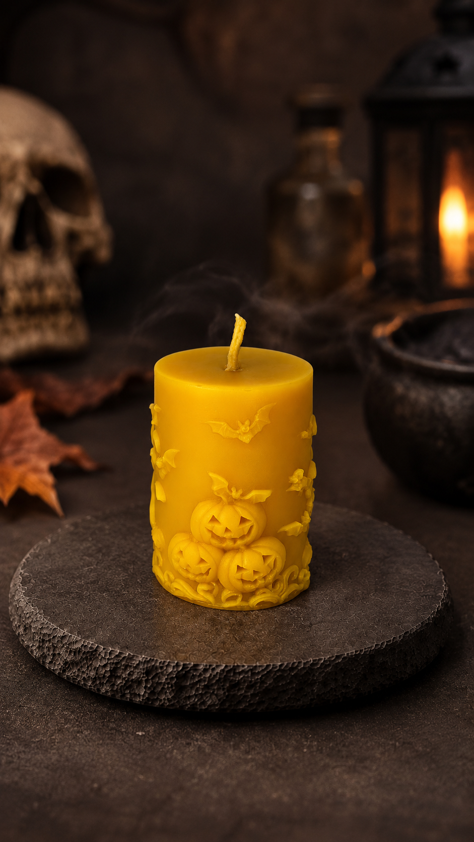 Haunted Pumpkin Patch Beeswax Candle