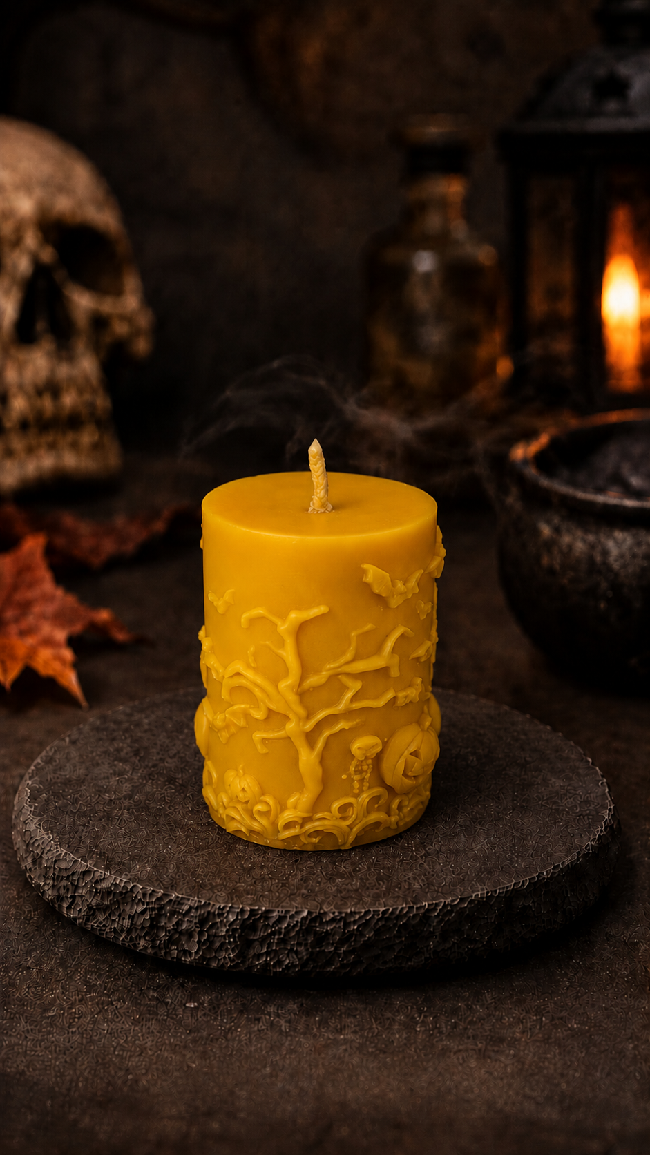 Haunted Pumpkin Patch Beeswax Candle