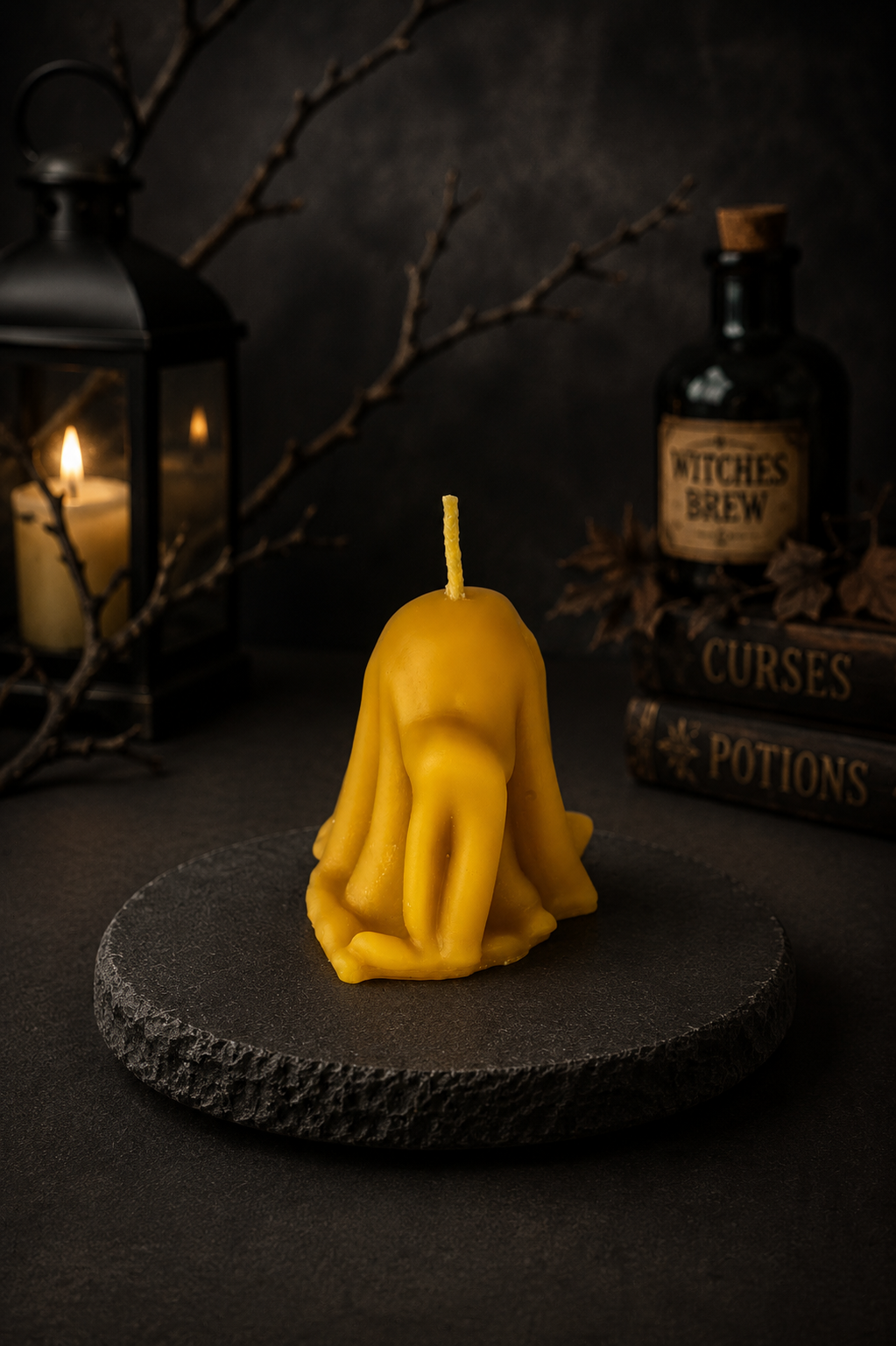 Gordon The Ghost Beeswax Candle
