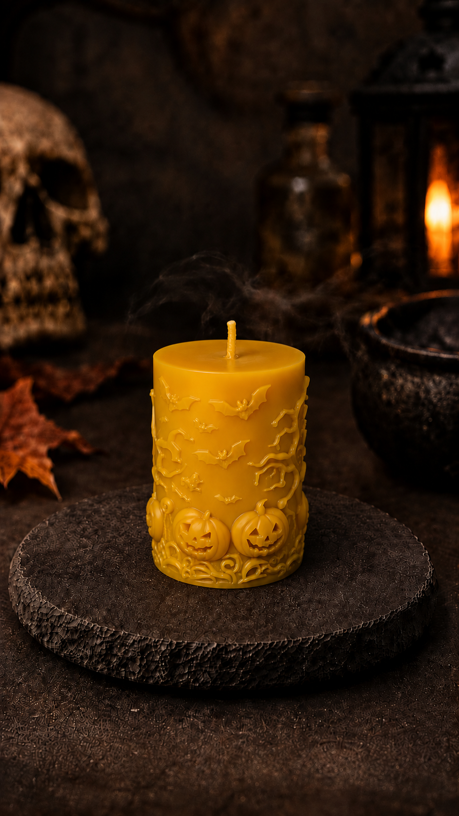Haunted Pumpkin Patch Beeswax Candle
