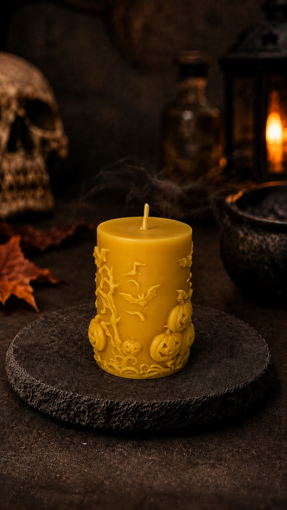 Haunted Pumpkin Patch Beeswax Candle