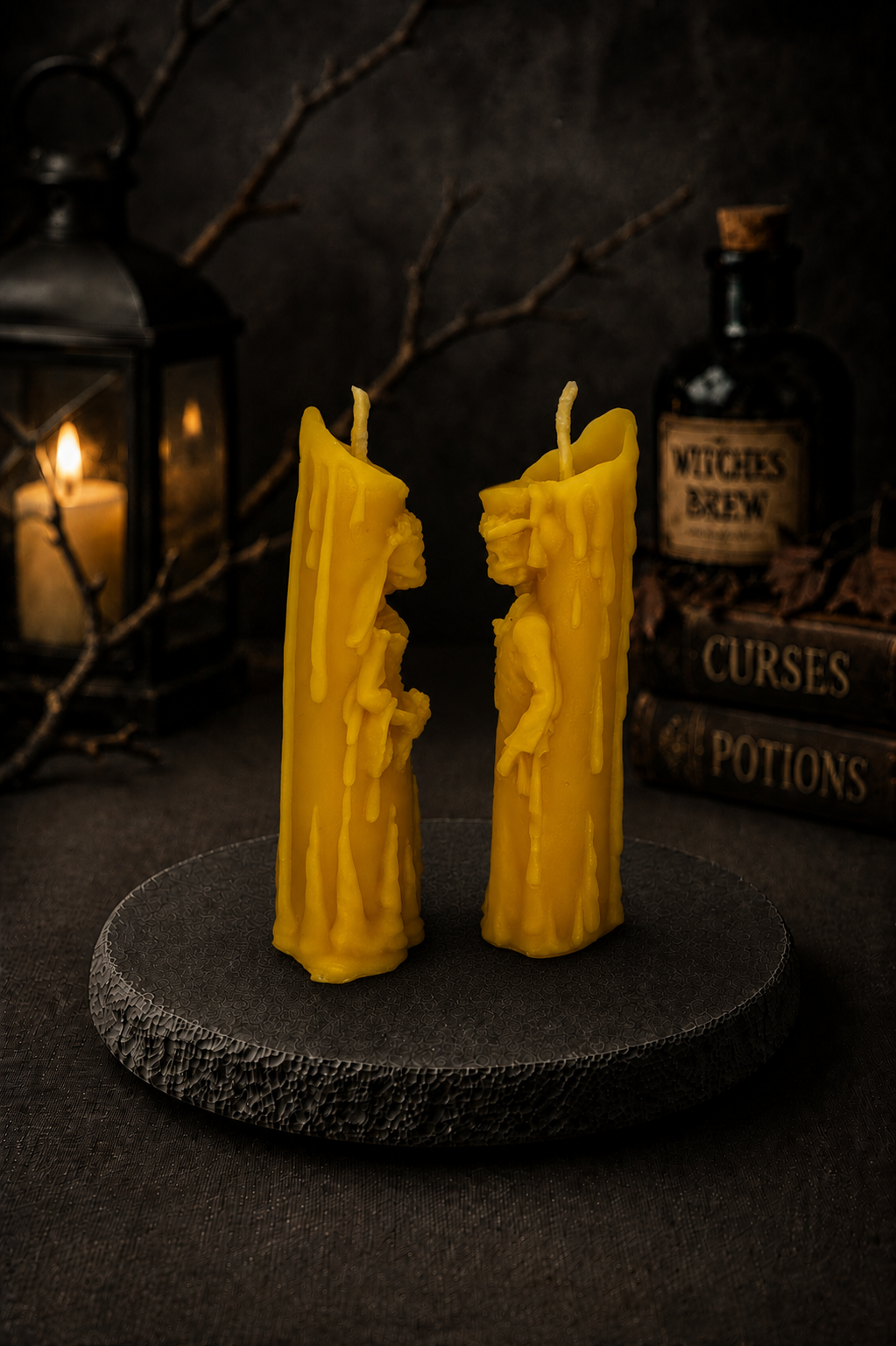 Corpse Bride & Groom Beeswax Candle Set
