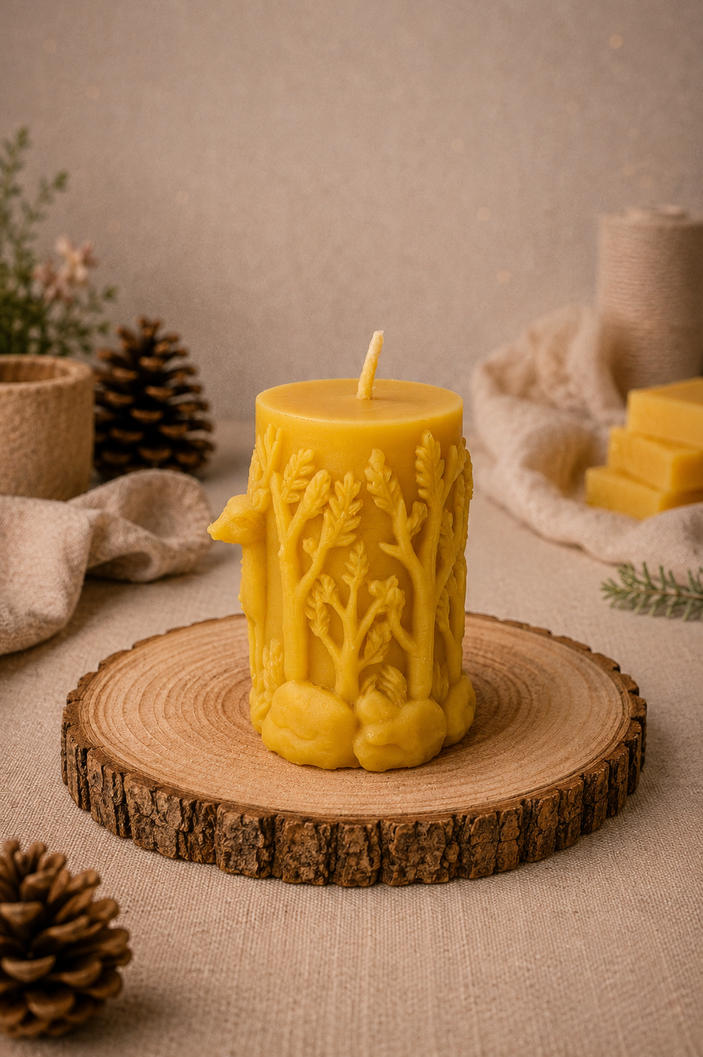 Woodland Walks Beeswax Candles Giftset