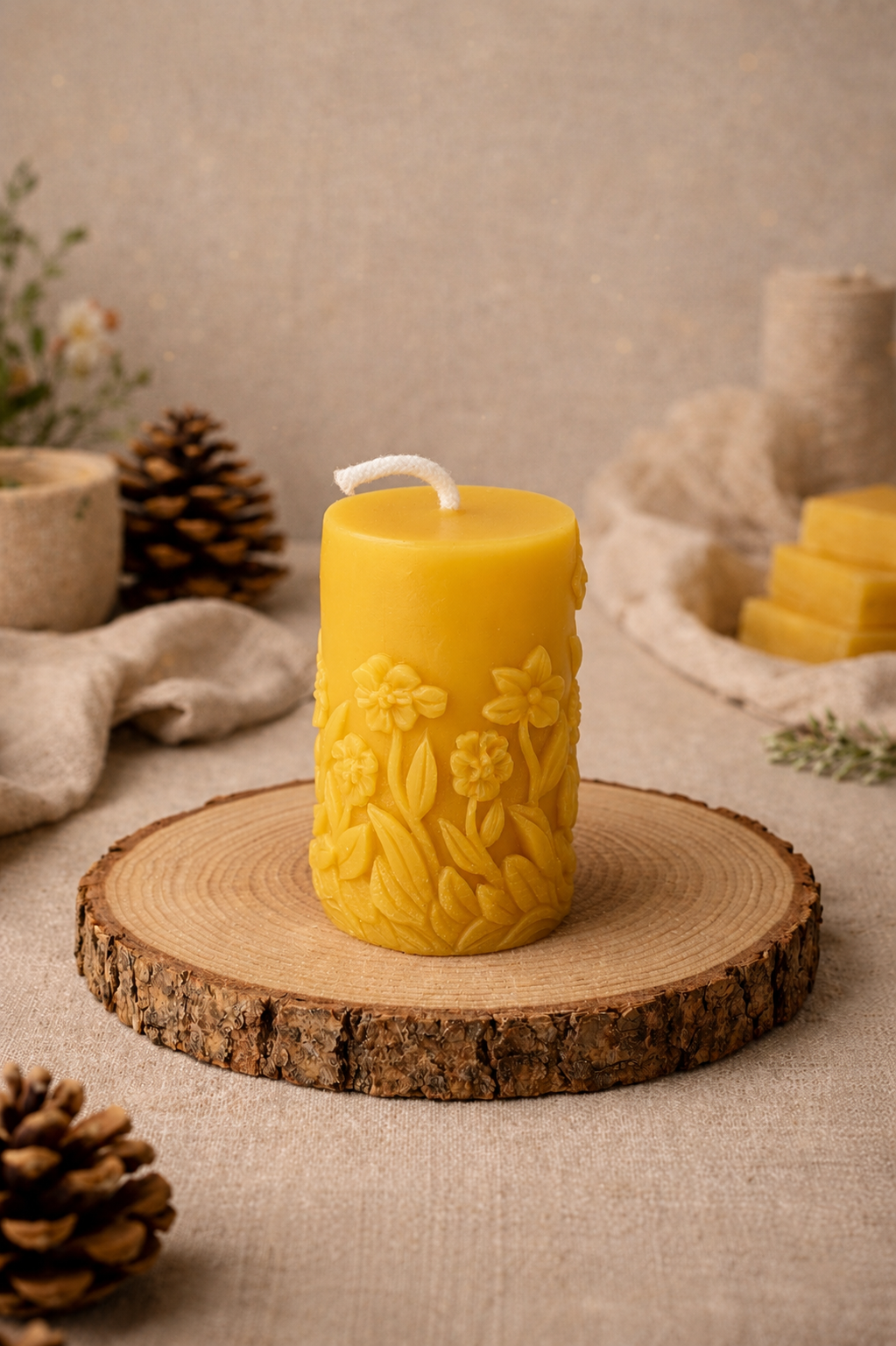 Woodland Walks Beeswax Candles Giftset