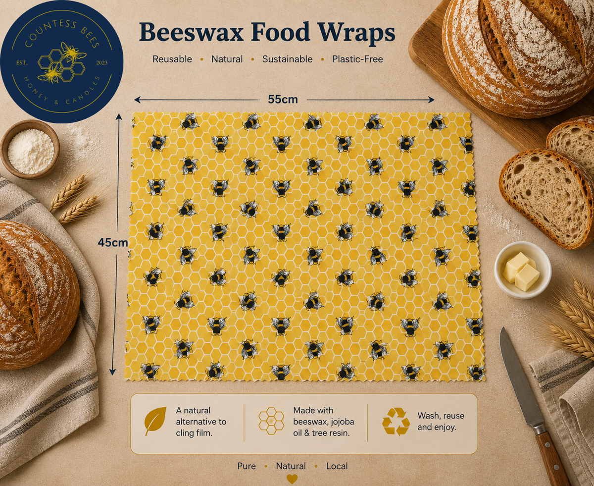 Golden Honeycomb XL Beeswax Wrap