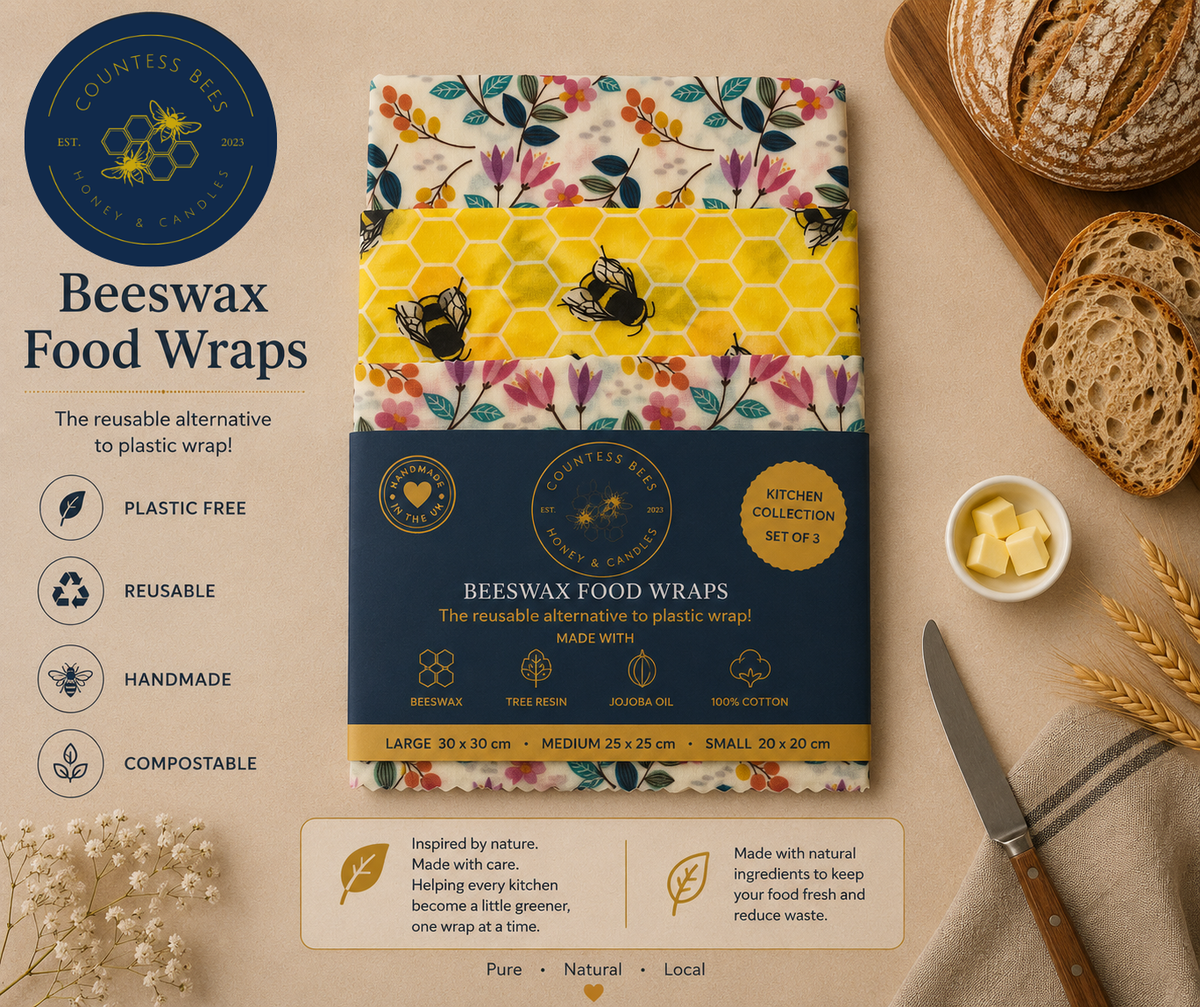 Botanical Kitchen Collection Beeswax Food Wraps